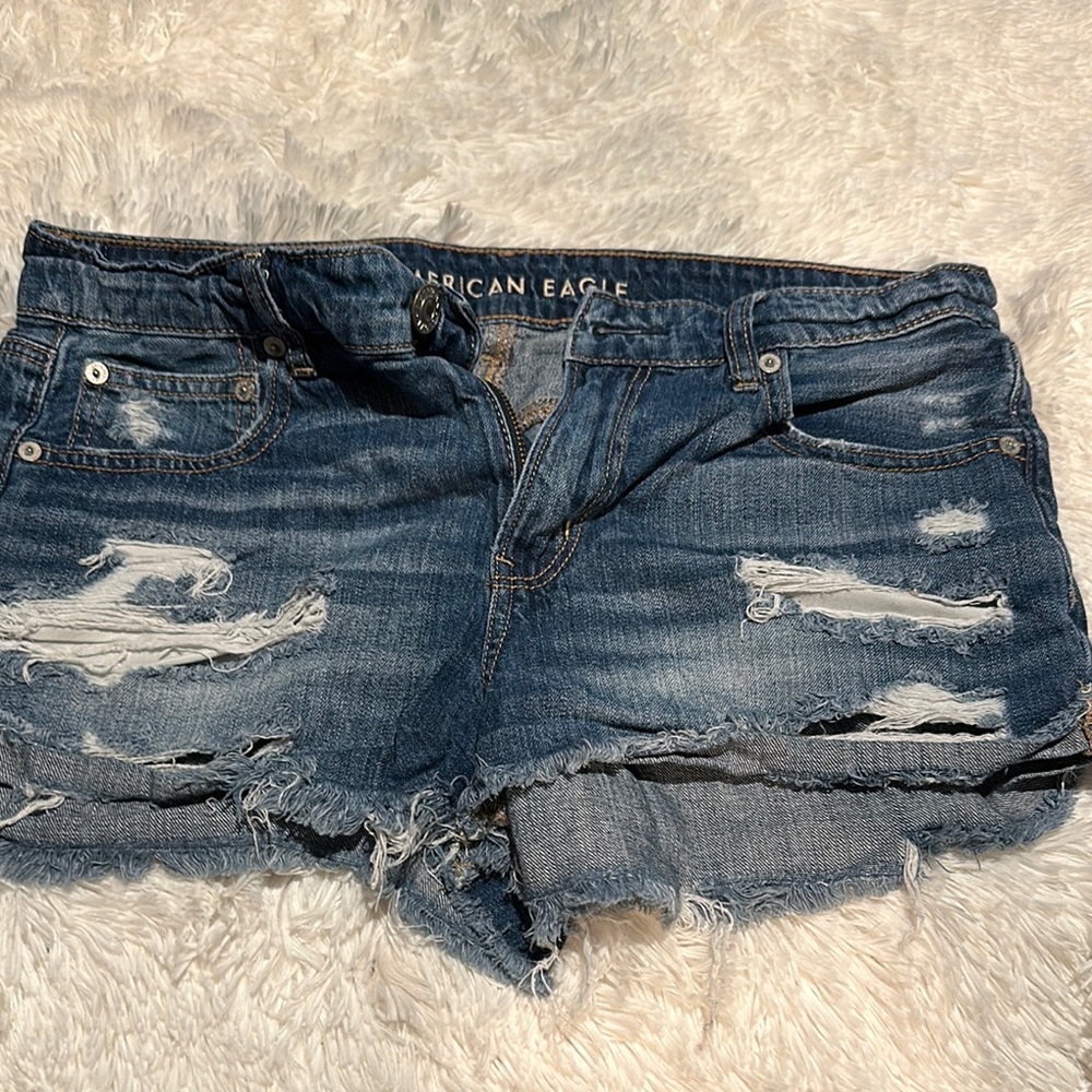 American Eagle Distressed Denim Shorts